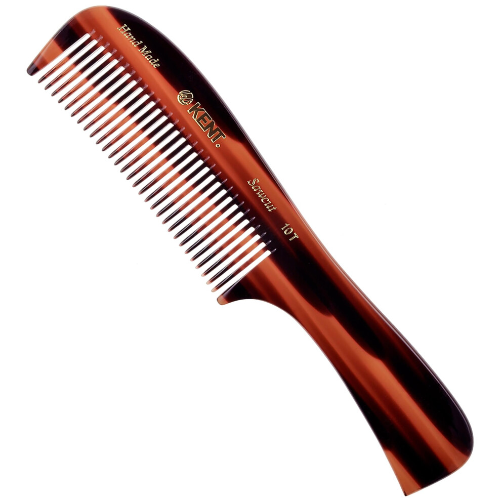 Kent 10T Large Hair Detangler Comb - Handmade Wide Tooth Comb for Curly Hair  Detangling Comb For Wet and Dry Hair  Rake Comb for Women Hair Combs for