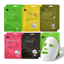 celavi Essence ansiktsmask fr ansiktsmask Paper Sheet Korea Skin Care Moisturizing 12-pack (mix - 2 av varje)