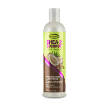 Shea & Coconut Moisture Rich Conditioner voor ontspannen en natuurlijk krullend haar - Helpt bij glad herstel, herbouwen en hydrateren met Omega 3 su