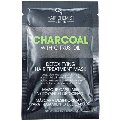 Μάσκα Αποτοξίνωσης Hair Chemist Charcoal με Φακελάκι από Έλαιο Εσπεριδοειδών