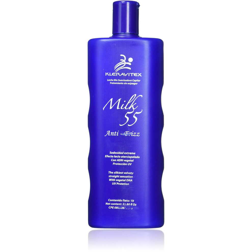 Kleravitex Milk Leave In Conditioner - Anti-Frizz Hair Detangler And Deep Treatment For Dry Damaged Curly Or Natural Hair - 33.8 Oz