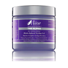 The Mane Choice The Alpha Crystal Orchid Gel coiffant infusé à la biotine 16 oz Définit les boucles et lisse les bords Gel capillaire pour cheveu
