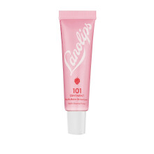 Lanolips 101 Zalf Multi-Basm Aardbei - Fruitige lippenbalsem met vitamine E-olie en lanoline voor liphydratatie - Natuurlijk gearomatiseerde lanoline