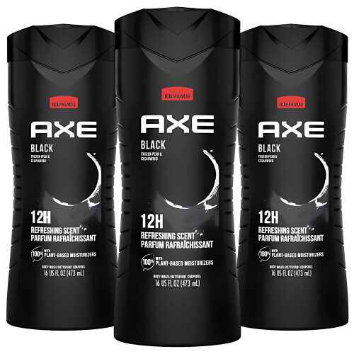 Axe Body Wash Zwart 16 oz (Pak van 3)