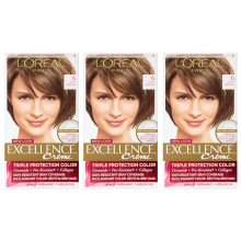 L'Or?l Paris Excellence Creme 6 Lichtbruin, 3 stuks (verpakking kan vari?en)