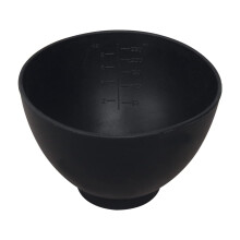 ForPro Professional Collection Siliconen mengkom Zwart Flexibel Geurloos voor het mengen van gezichtsbehandelingen, massage, lichaam en andere produc