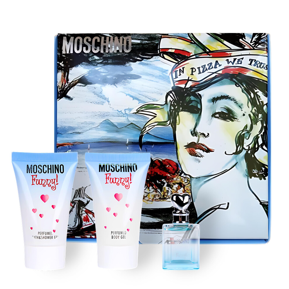 Moschino Funny! Gift Set for Women - Mini Perfume Collection EDT Spray & Lotion Combo