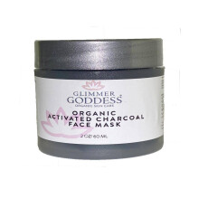 Simply Radiant Beauty Glimmer Goddess Organic Face Mask fr att rensa igen porer och minska pormaskar - aktivt kol 2 oz