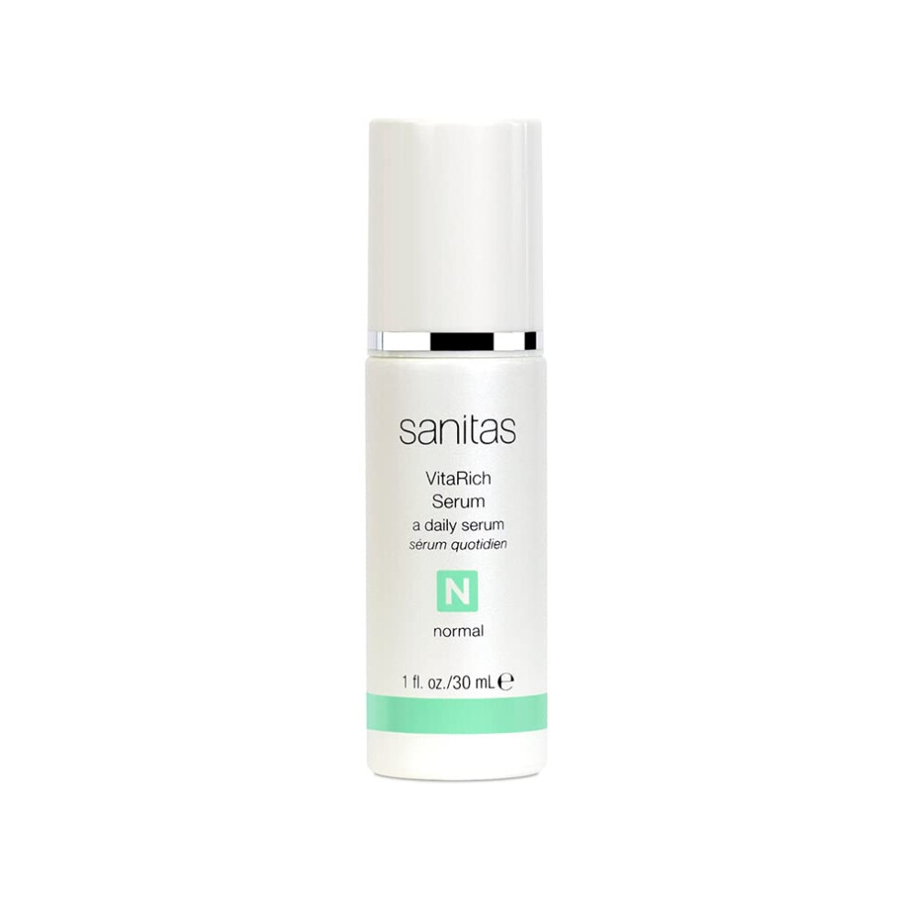 Sanitas Skincare Vitarich Serum Hydrating Reparative Serum Multivitamin Blend Vegan Squalane 1 Ounce
