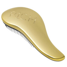 RICH Haarverzorging Golden Glamour Satin Touch Ontwarrende Borstel - Droog en Nat Haar Borstel Ontklitter voor alle haartypes - Houdt het haar glad A