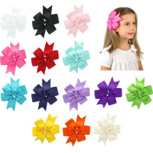 My Lello Large 5"""" Pinwheel Boutique Grosgrain Haarstrik Variatiepakket voor meisjes - 14 strikken