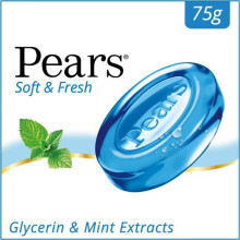 PEARS Zachte en frisse zeep - 98% pure glycerine- en muntextracten - 75 g (pak van 3)