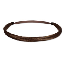 Mia Fishtail Braidie, Accessoire de cheveux tressé en queue de poisson, élastique, brun clair, 1/2 pouce