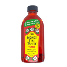 Monoi Tiki Tahiti Rouge Tiare Body Suntan Bronzant Coconut Oil Just | Fr die Krperbrunung im Freien | Feuchtigkeitsspendendes Krperl | Natrlich