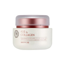 The Face Shop Pomegranate & Collagen Volume Lifting Eye Cream | Deep Revitalising Cream fr elasticitet Fasthet & Densitet | Anti-aging koreansk