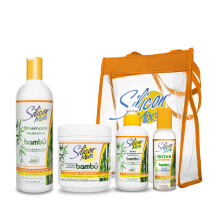 Silicon Mix Bambu Set 4 stuks Shampoo Tratament Leave In Haarpolijster