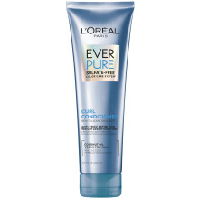 L'Oreal Paris Sulfate Free Conditioner for Curly Hair  Lightweight  Anti-Frizz Hair Care with Coconut Oil  EverPure  8.5 Fl Oz (Packaging May Vary)