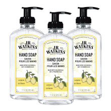 J.R. Watkins Gel-Handseife, duftende flssige Handseife fr Badezimmer oder Kche, hergestellt in den USA, tierversuchsfrei, 313 ml, Zitrone, 3er-Pac