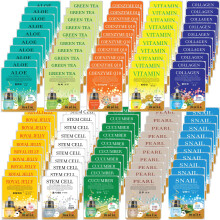 OBS Lab Orangeroses 100 Pcs Korean Essence Mask Sheets (10 x 10 Types) New Upgraded Formula and Mask Sheet with Release Paper Korean Face Mask Skinc