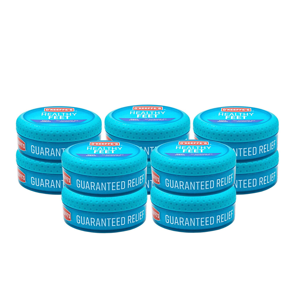 O'Keeffe's K0320001-10 Healthy Feet Foot Cream in Jar (10 Pack)  3.2 oz