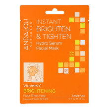 Instant Brighten & Tighten Hydro Serum gezichtsmasker - Andalou Naturals (6 PACKS)