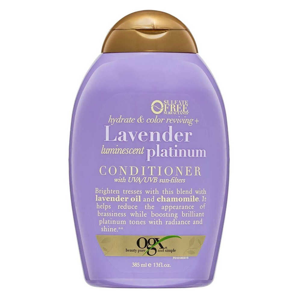 OGX Hydrate & Color Reviving + Lavender Luminescent Platinum Conditioner  13 Ounce