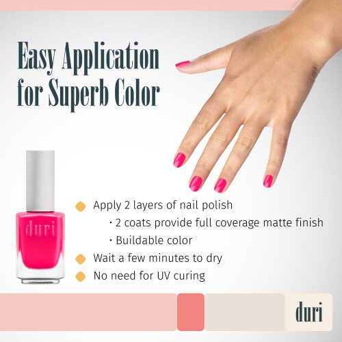 duri 155N Voodoo - Neon felroze nagellak 2