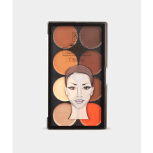 Ruby Kisses Flawless Finish ja 3D Contour Cream -meikkipaletti - Kevyt, monipalettinen varjostusmeikkivoide, Creamy Sculpt & Highlighting Define