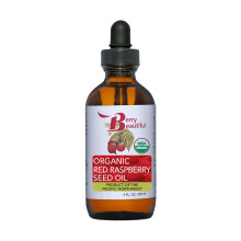 Olio di Semi di Lampone Rosso Biologico Certificato - Pressato a Freddo da Berry Beautiful - 100% Puro e Non Raffinato (4 fl oz)