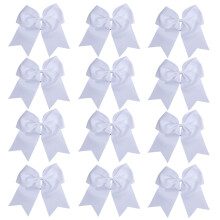 8 Inch Cheerleader Bows Hstsvanshllare Cheerleading Bows Hrslips (Vit)