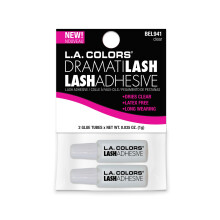 L.A. Colors 2-teiliger Reise-Wimpernkleber, transparent, 0,02 Flssigunzen