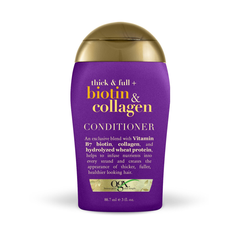 OGX Thick & Full + Biotin & Collagen Conditioner  3 Ounce Trial Size