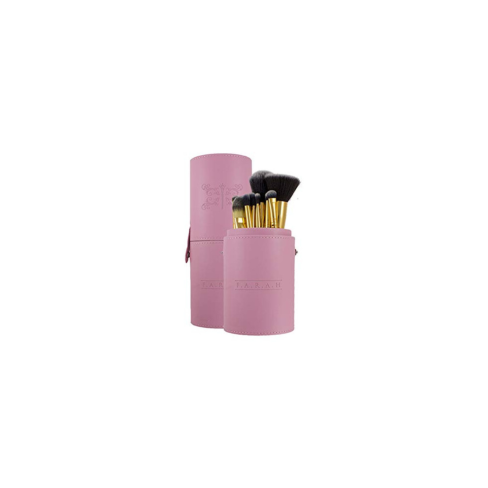 Premium Makeup Brushes Foundation Face Eyeshadows Powder Concealers Blush Eye Shadows Eyeliner Cosmetic Blending Soft Synthetic Brush Kit 12 Pcs Set w