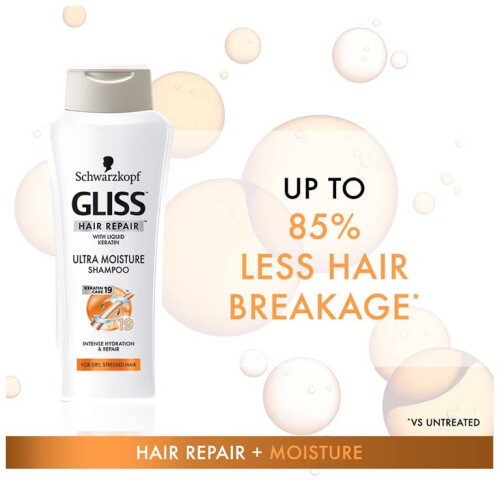 Shampoo Gliss Ultra Hidratação 400ml (2 Pacotes) 2
