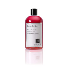 Bain Moussant Jardin de Roses par Nabila K - Huiles Essentielles pour Peau Sensible, Doux et Hydratant