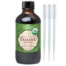 Amerikaanse biologische Tamanu-olie USDA-gecertificeerd biologisch 100% puur virgin koudgeperste ongeraffineerde donkergroene kleur afkomstig uit Zui