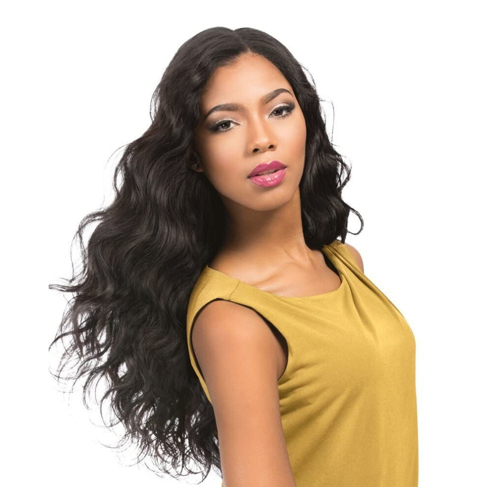 Sensationnel Empire Curly Human Hair - Body Wave Tangle Free Weaving For Quick Weave And Sew In Styles Best For Faux Highlights (12 Inch 1 Jetblack)
