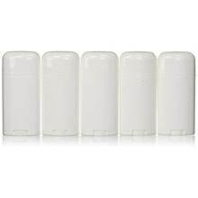 Envase de desodorante ovalado vac o de 30 ml (2,65 oz) - Tubo de pl stico rellenable con cierre giratorio para desodorantes caseros (paquete de 5