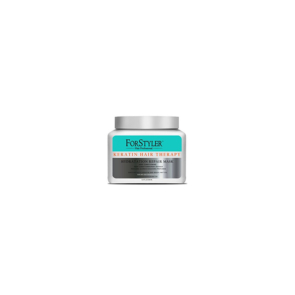 Forstyler-Hair Profe Deep Conditioning Treatment Mask For Dry And Damaged Hair- Keratin Hair Therapy 16.9 Oz/ 500Ml