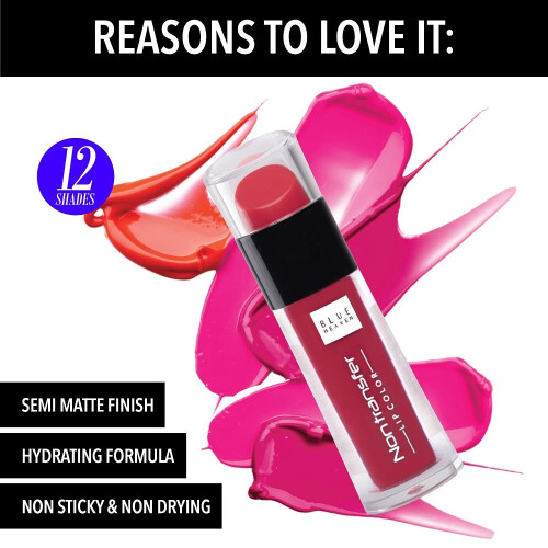 Blue Heaven Non Transfer vloeibare lippenstift Raspberry Love 2,8 ml 2