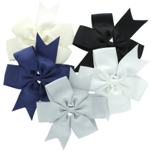 My Lello Large 5"""" Pinwheel Boutique Grosgrain Haarstrik voor meisjes, gemengde vari?eit, 5 stuks, neutrale kleuren