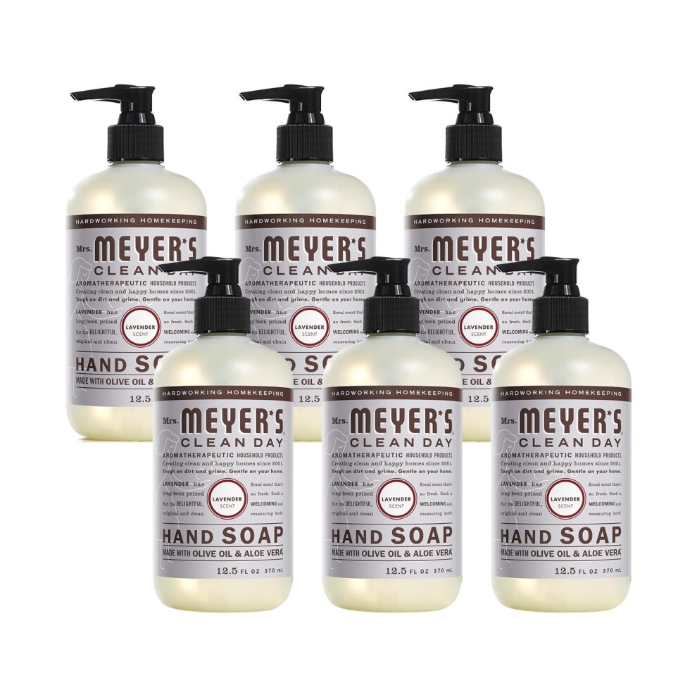 Mrs. Meyer's Clean D Lavender Mrs. Meyer's Clean Day Liquid Hand Soap Bottle 12.5 Fl Oz (Pack Of 6)