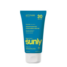 ATTITUDE Crème Solaire Minérale pour Bébé et Enfants, Vérifiée EWG, Protection UVA/UVB