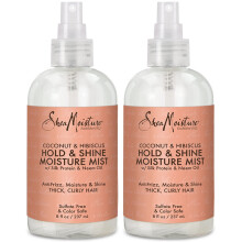 Shea Moisture Coconut Hibiscus Hold & Shine Daily Moisture Mist Selyemproteinnel s Neem Olajjal 8 oz vastag gndr haj szulftmentes s sznbiztos 2