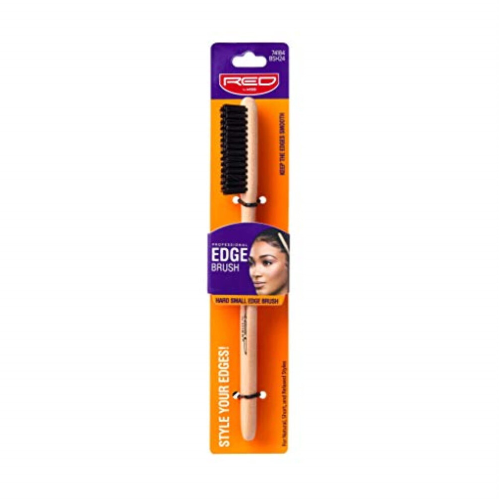 Kyssa Red By Kiss Ultimate Edge Fixer Professional Boar Hair Brush (100% Boar Hair) (Bsh24)