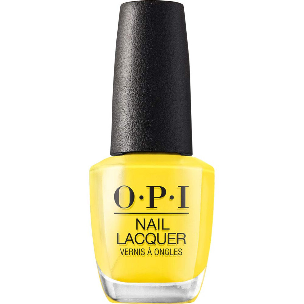 OPI Nail Lacquer  Exotic Birds Do Not Tweet  Yellow Nail Polish  Fiji Collection  0.5 fl oz