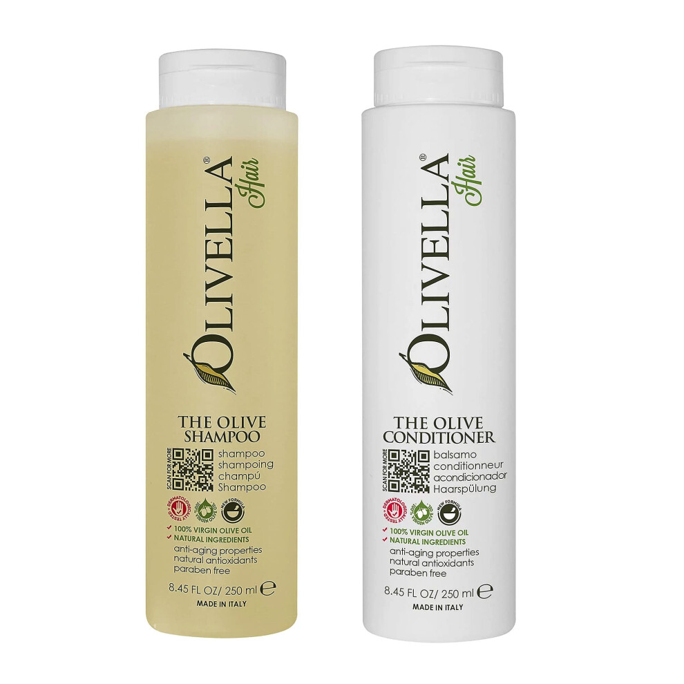Olivella Olive Shampoo And Conditioner Set (8.45 Fluid Ounces)