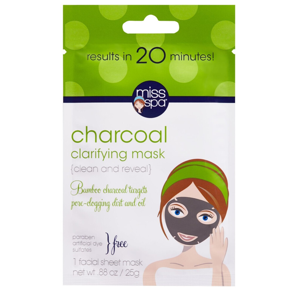 Miss Spa Charcoal Clarifying Mask 0.88 Oz.