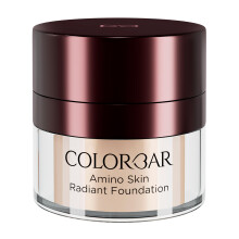 Colorbar Amino Skin Radiant Foundation - Liquid Foundation Makeup - Medium til fuld opbygget dækning Fugteringsfundament - 005 Sand Medium - 0,5