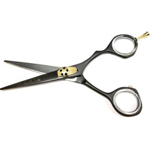 G.B.S Professional Hair Scissors Coated Black Trimming Durable Quality - Cutting and Styling Scissors with Tension Adjustment Rust Resistant - Hair